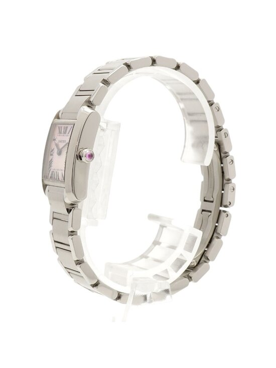 Cartier Tank Francaise SM Pink Dial Watch main image 6